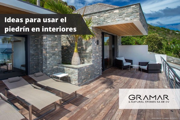 Ideas para usar el piedrín en interiores
