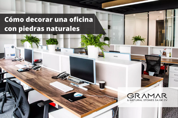 Cómo decorar una oficina con piedras naturales