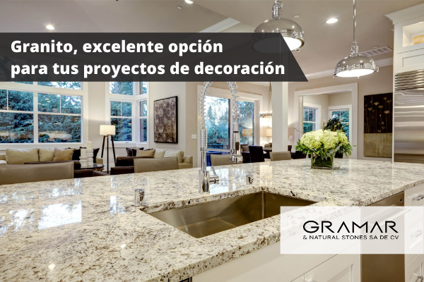 Granito, excelente opción para tus proyectos de decoración.