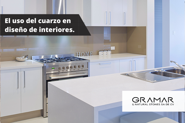 El uso del cuarzo en diseño de interiores.