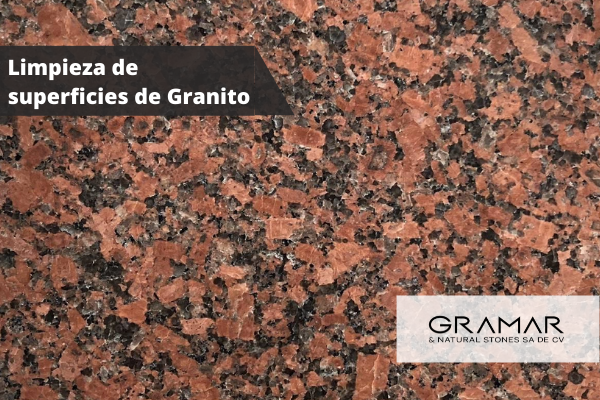 Limpieza de superficies de granito.