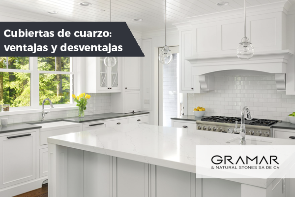 Cubiertas de cuarzo: ventajas y desventajas