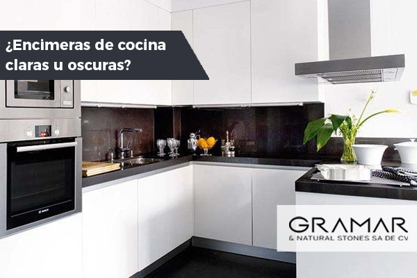 ¿Encimeras de cocina claras u oscuras?