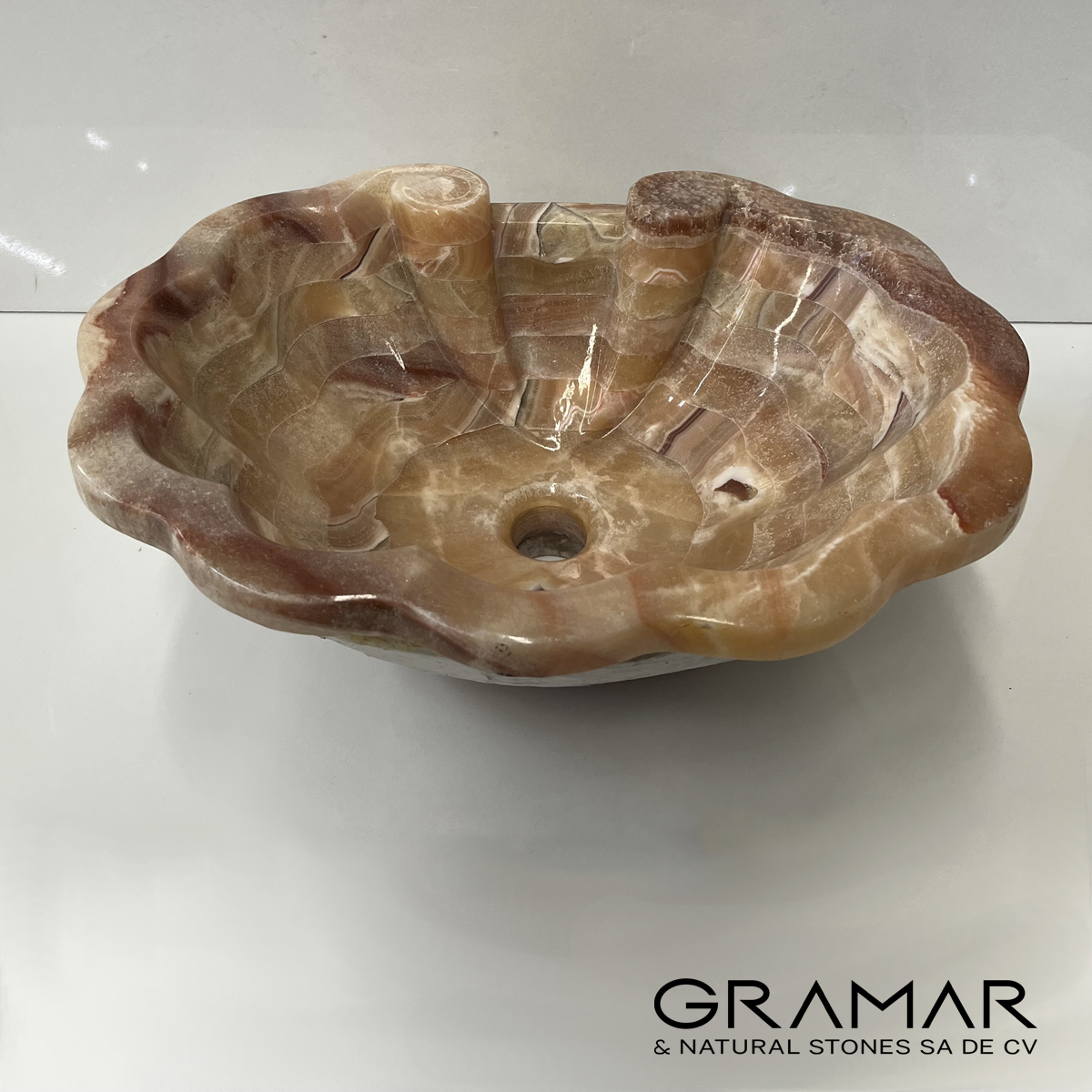 Ovalín de Ónix Naranja