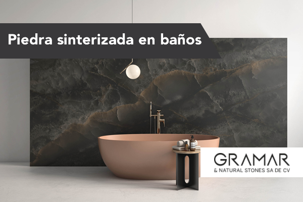 Piedra sinterizada se puede usar en baños.